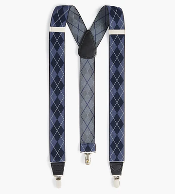Diamond Pattern Suspenders