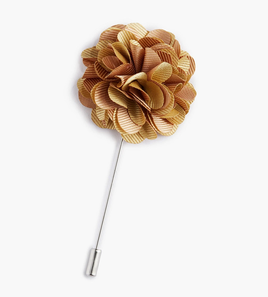 Solid Flower Lapel Pin