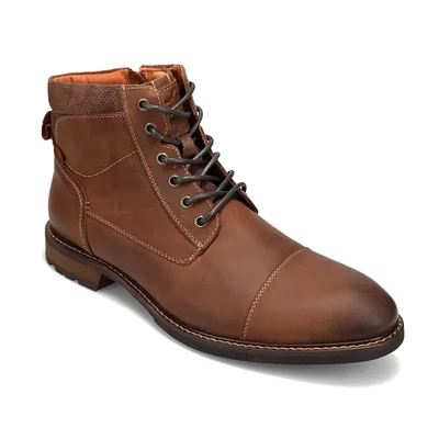 Men's Lodge Cap Toe Lace Up Boot Brown