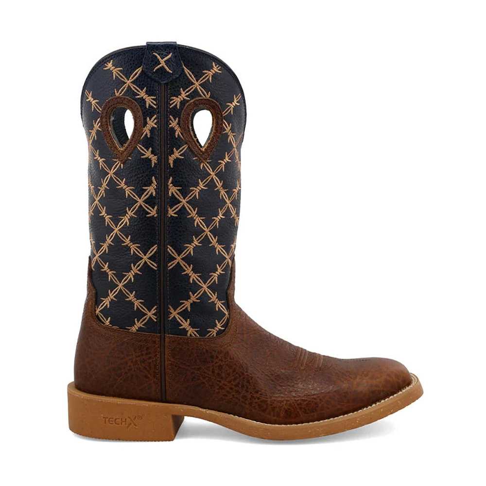 Men's 12" Tech X Boot Rustic Brown/Navy
