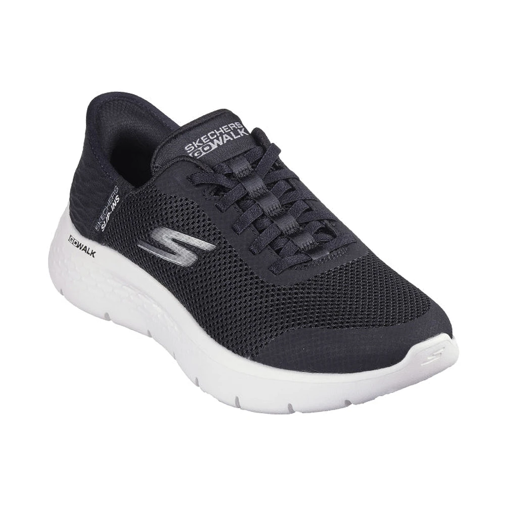 Women's Slip-ins Go Walk Flex Black Textile/White Trim