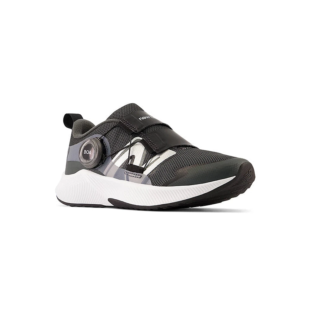 Kid's Grade School DynaSoft Reveal V4 BOA Blacktop/Black/Silver