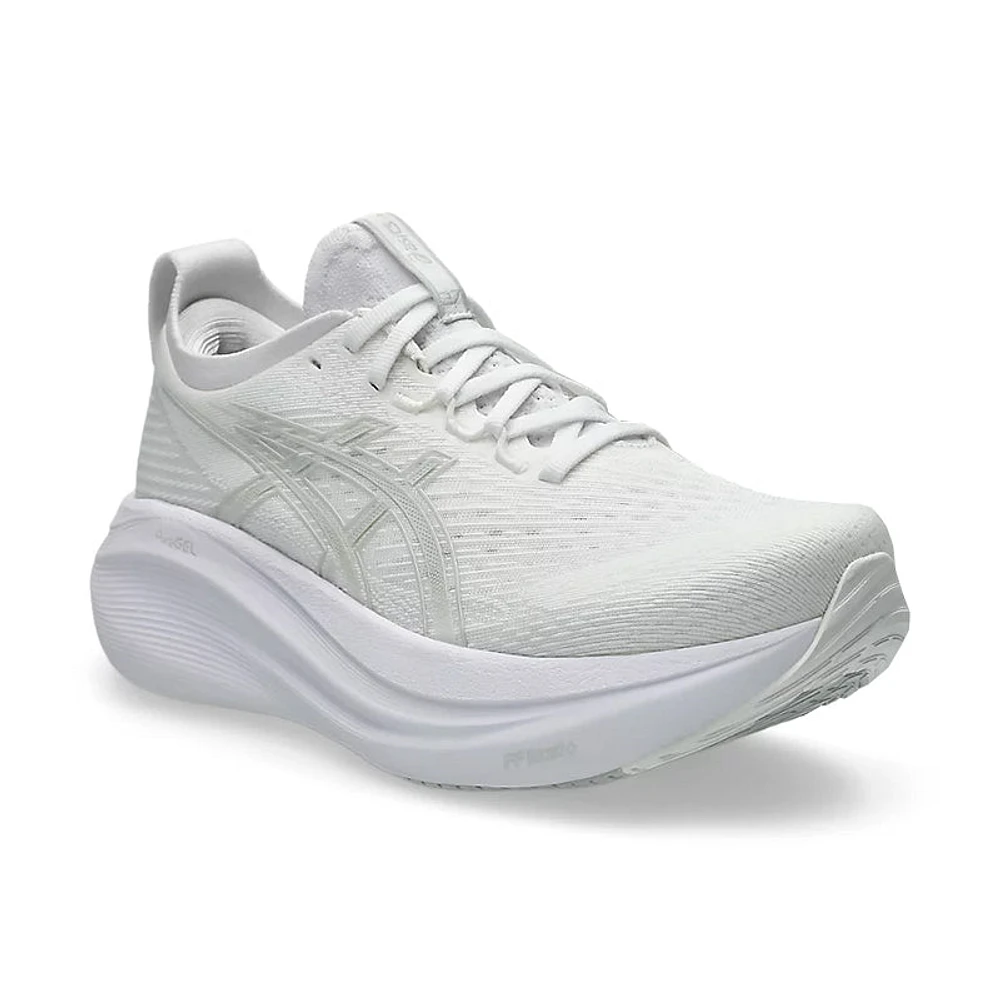 Women's Gel-Nimbus 27 White/Glacier Grey