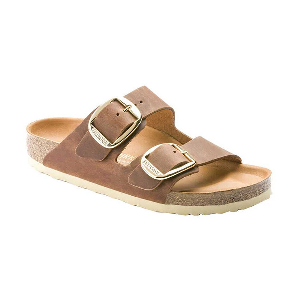 Women's Arizona Big Buckle (NARROW) Cognac Oiled Leather