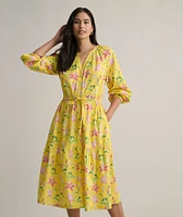 Stretch Cotton Floral Aurelia Dress