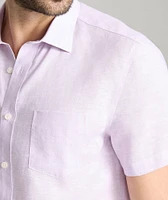 Wrinkle-Resistant Linen Short-Sleeve Cameron Shirt - FINAL SALE