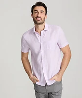 Wrinkle-Resistant Linen Short-Sleeve Cameron Shirt - FINAL SALE