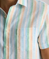 Wrinkle-Resistant Linen Short-Sleeve Darby Shirt