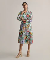 Stretch Cotton Floral Lucia Dress