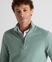 Cotton Quarter-Zip Sweater