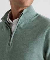 Cotton Quarter-Zip Sweater
