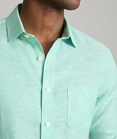 Wrinkle-Resistant Linen Vin Santo Shirt