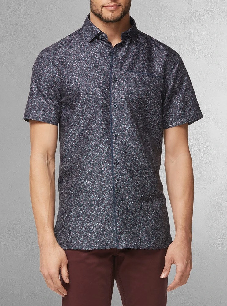 Men's casual short sleeve shirt