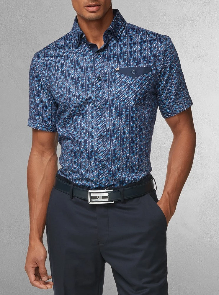 Men's casual short sleeve shirt