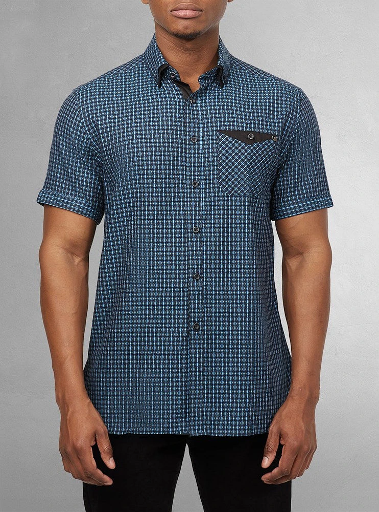 Men's casual short sleeve shirt