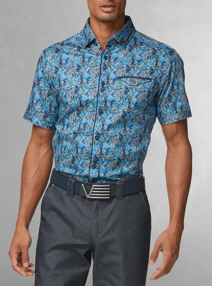 Men's casual short sleeve shirt