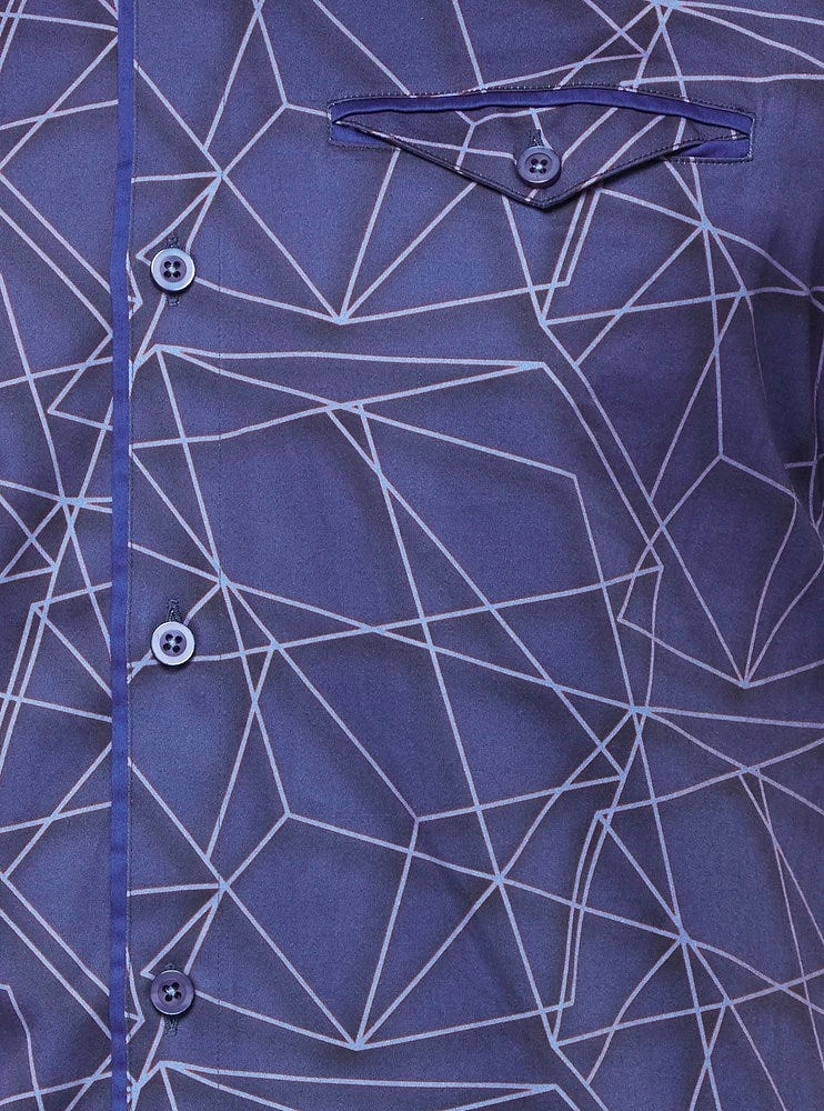 Men's casual short sleeve stretch shirt