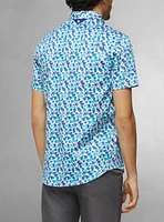 Men's casual short sleeve stretch shirt