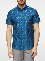 Men's casual short sleeve stretch shirt