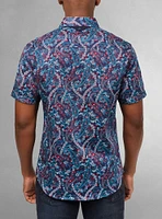 Men's casual short sleeve stretch shirt
