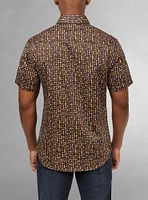 Men's casual short sleeve stretch shirt