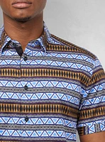 Men's casual short sleeve stretch shirt