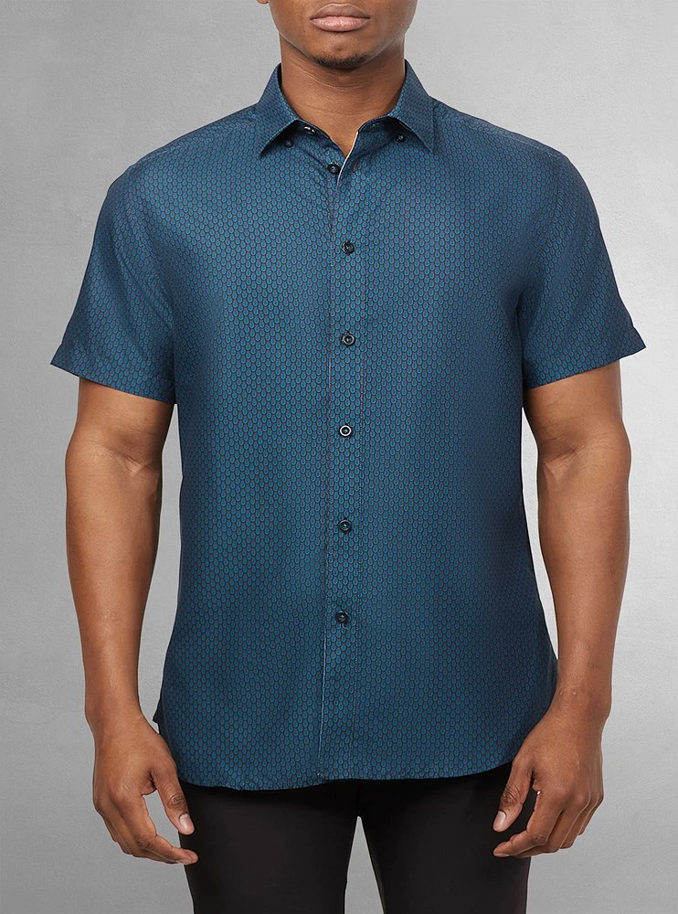 Men's casual short sleeve shirt