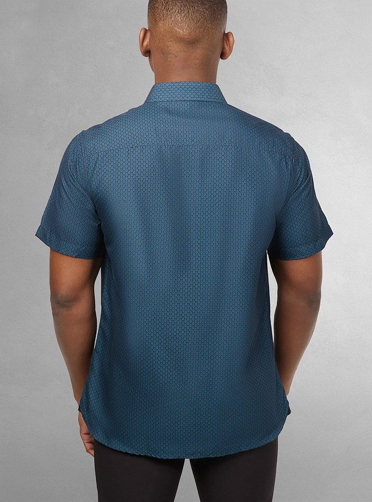 Men's casual short sleeve shirt