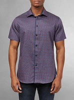 Men's casual short sleeve stretch shirt