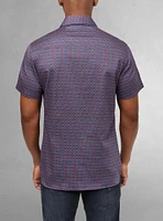 Men's casual short sleeve stretch shirt