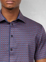 Men's casual short sleeve stretch shirt