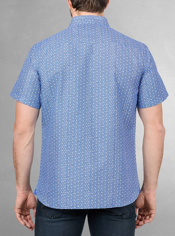 Men's casual short sleeve shirt