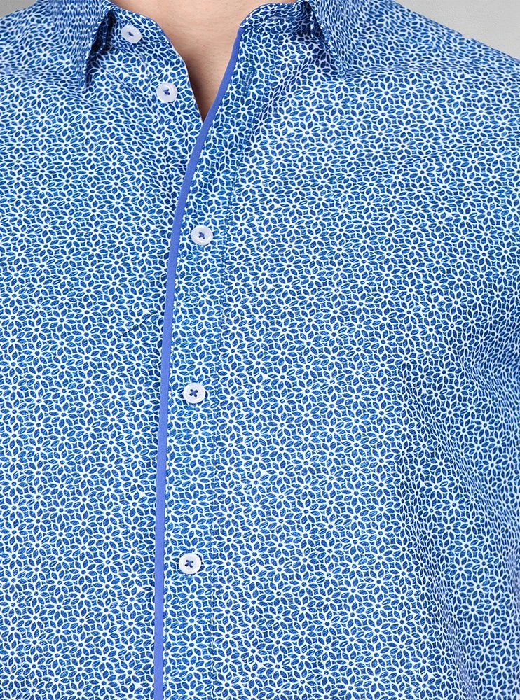 Men's casual short sleeve shirt