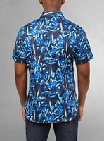 Men's casual short sleeve stretch shirt