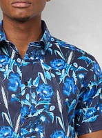 Men's casual short sleeve stretch shirt