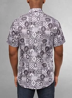 Men's casual short sleeve stretch shirt