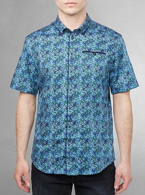Men's casual short sleeve stretch shirt