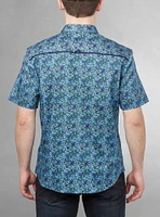 Men's casual short sleeve stretch shirt
