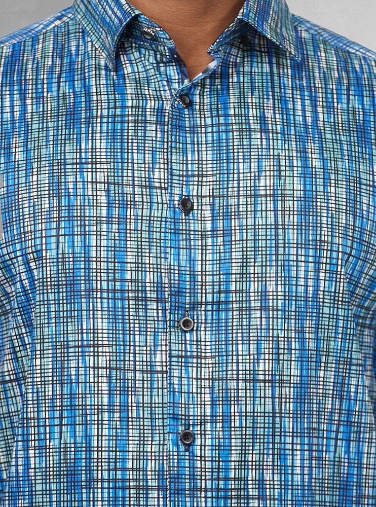 Men's casual short sleeve shirt