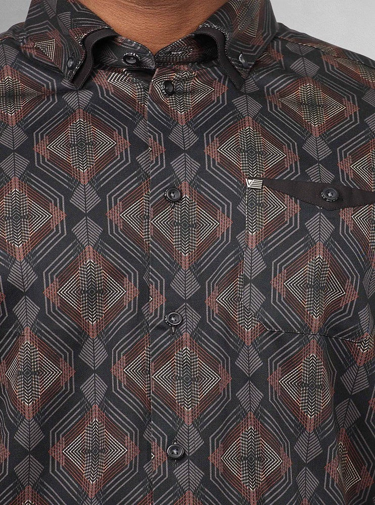 Men's casual short sleeve stretch shirt