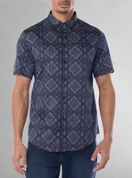 Men's casual short sleeve shirt