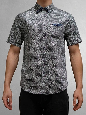 Men's casual short sleeve shirt