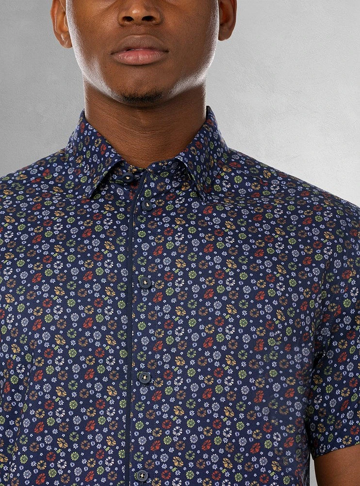 Men's casual short sleeve shirt