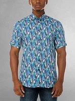 Men's casual short sleeve stretch shirt