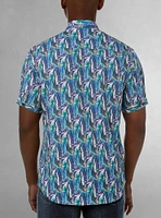 Men's casual short sleeve stretch shirt