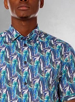 Men's casual short sleeve stretch shirt