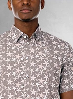 Men's casual short sleeve stretch shirt