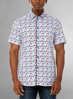 Men's casual short sleeve shirt