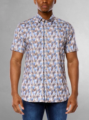 Men's casual short sleeve shirt