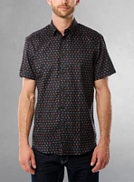 Chemise décontractée en stretch à manches courtes pour hommes